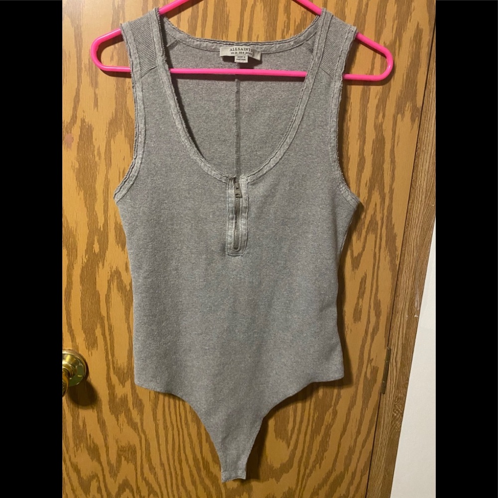 All Saints Alicia Rib Bodysuit